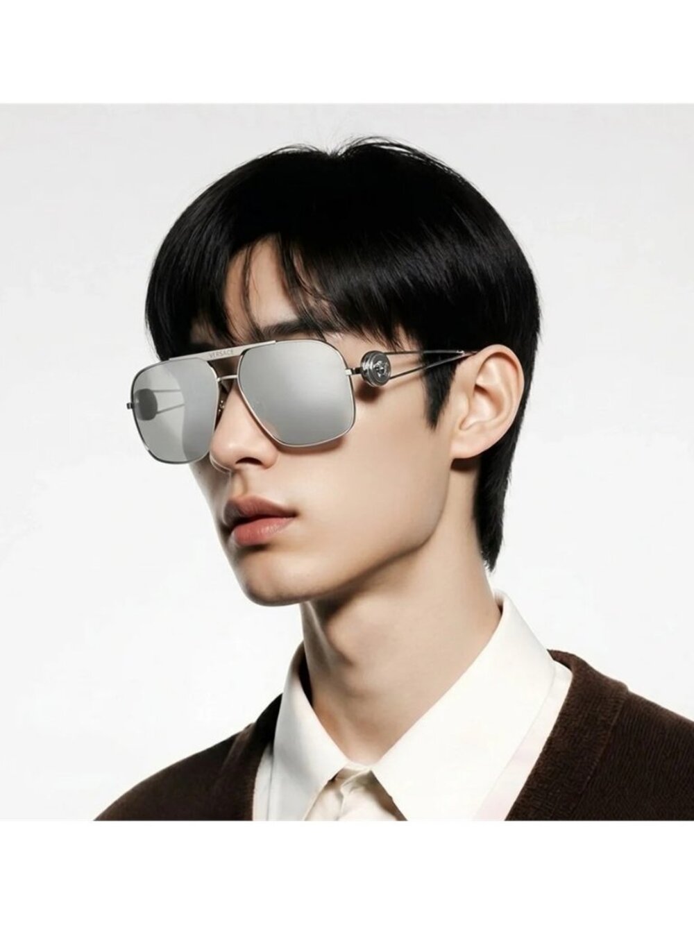 NEW AUTHENTIC Versace Silver Sunglasses VE2269